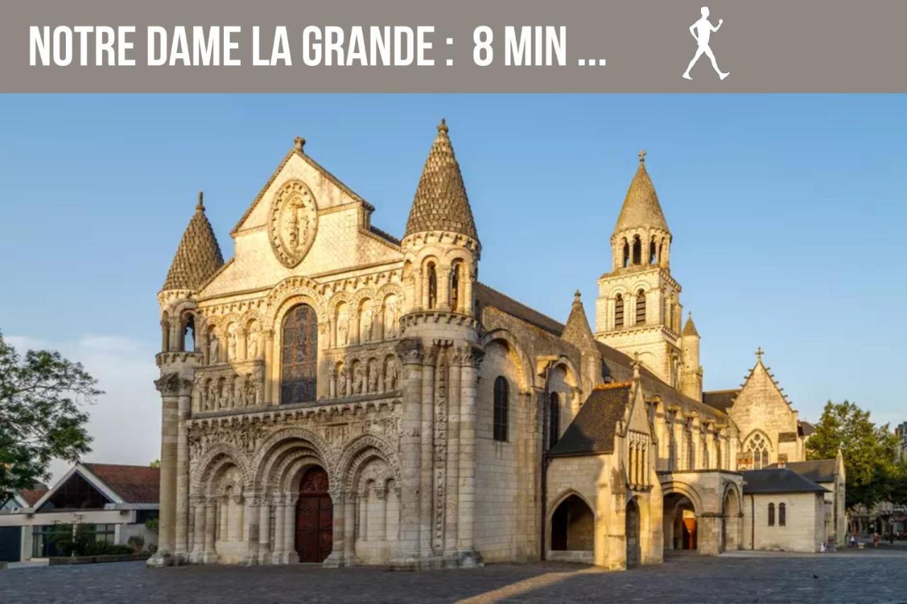 Chambres Poitiers Centre Ville - Salle De Bain, Refrigerateur, Tv Et Machine A Cafe Privatifs - Cuisine Commune - Terrasse - Hotel De Ville A 200M Luaran gambar